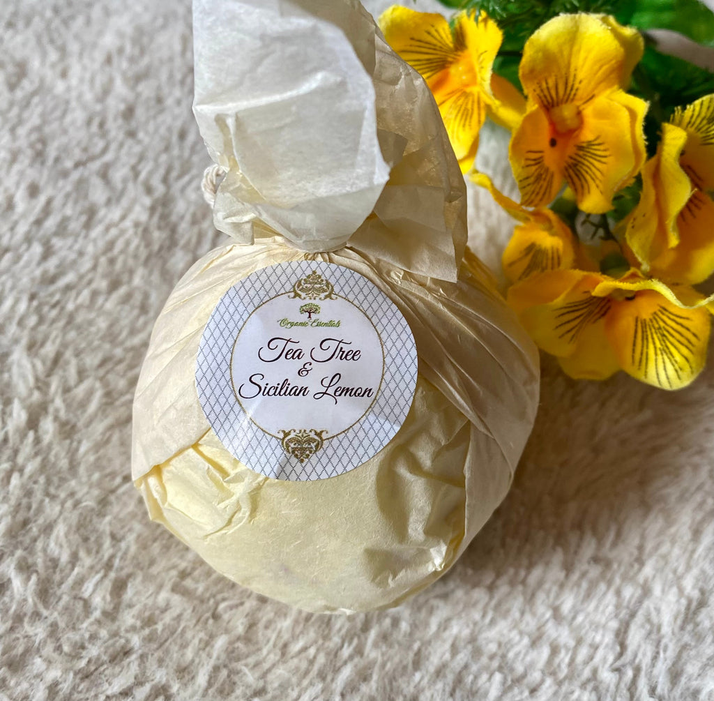 Therapeutic Bath Bomb - Tea Tree & Sicilian Lemon Essential Oils
