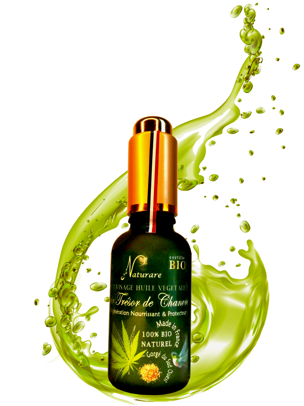 ORGANIC HEMP TREASURE ELIXIR - Vegetable Oil Serum, Food Supplements