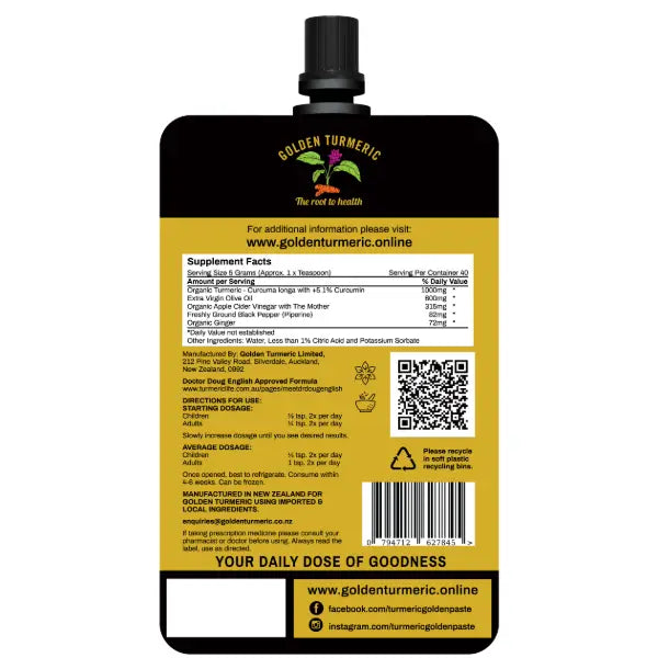 Turmeric Golden Paste Original 7oz